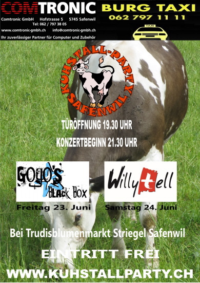 Kuhstallparty vom 23. & 24. Juni 2017 Kuhstallparty vom 23. & 24. Juni 2017